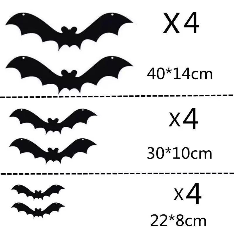 Halloween LED Bat Wall Stickers