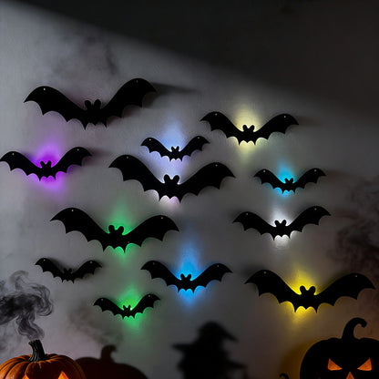 Halloween LED Bat Wall Stickers